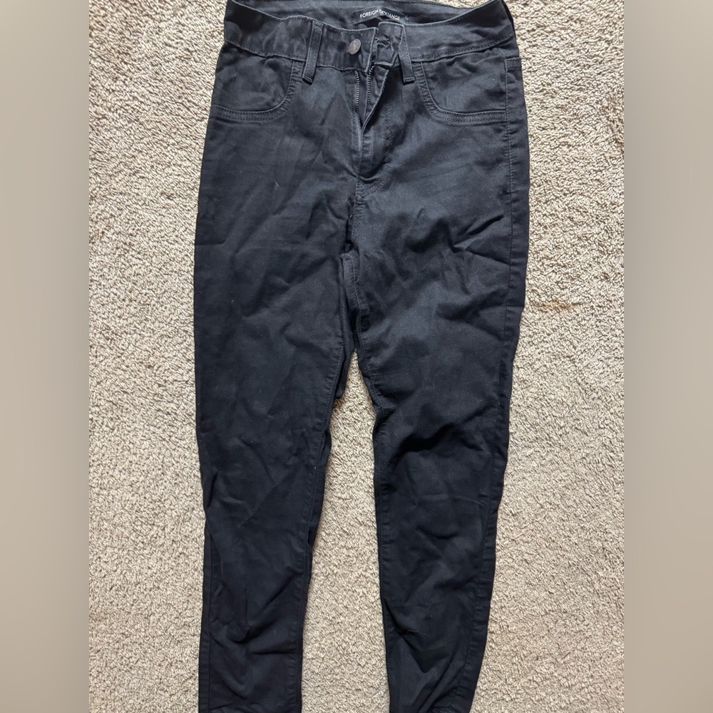 Foreign Exchange Black Skinny Pants